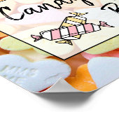 キャンディ結婚バーのベビーシャワーの看板ポスター ポスター (角)