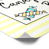 キャンディ結婚バーのベビーシャワーの看板ポスター ポスター (角)