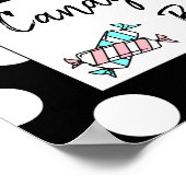 キャンディ結婚バーのベビーシャワーの看板ポスター ポスター (角)