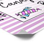 キャンディ結婚バーのベビーシャワーの看板ポスター ポスター (角)