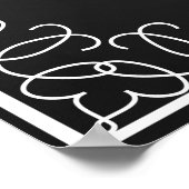 キャンディ結婚バーの看板 – 黒板プリント ポスター (角)