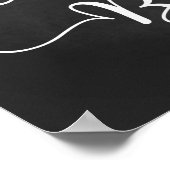 キャンディ結婚バー徴候 |書道モダンシンボルや象徴 ポスター (角)