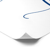 キャンディ結婚ーバーのサインNavy Blue Kipedia ポスター (角)