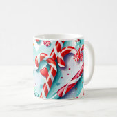 キャンディ缶とハート コーヒーマグカップ (正面右)