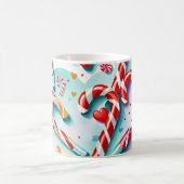 キャンディ缶とハート コーヒーマグカップ (中央)