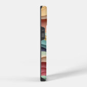 キャンディ色の波ストライプ状 iPhoneケース (右側面)