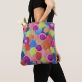 キャンディ色の花 トートバッグ (クローズアップ)