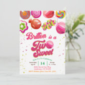 キャンディ誕生日トゥースイーツパーティの招待状 招待状 (スタンド正面)