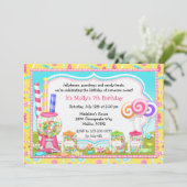 キャンディ誕生日パーティーの招待状 招待状 (スタンド正面)