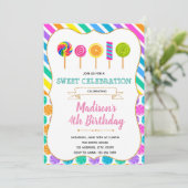 キャンディ誕生日パーティーの招待状 招待状 (スタンド正面)