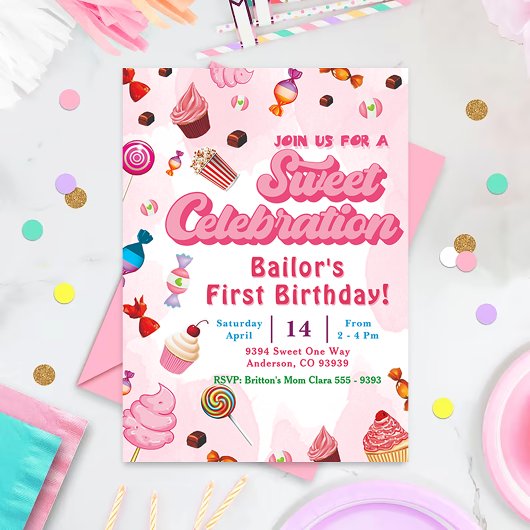 キャンディ誕生日招待状ザファーストパーティー 招待状