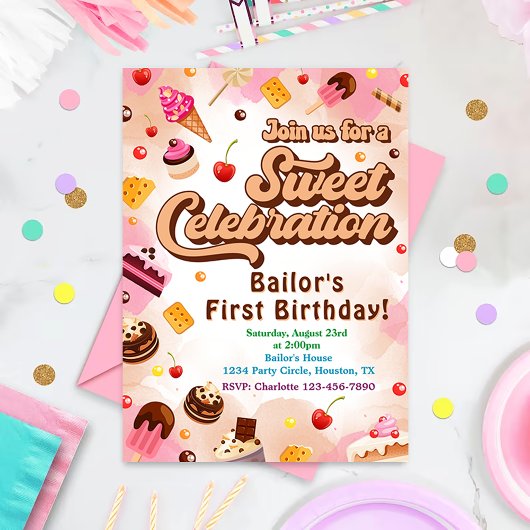 キャンディ誕生日招待状ザファーストパーティー 招待状