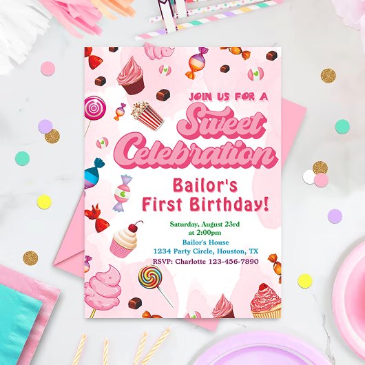 キャンディ誕生日招待状ザファーストパーティー 招待状