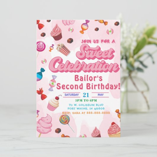 キャンディ誕生日招待状ザ2番目のパーティー 招待状 (スタンド正面)