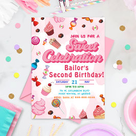 キャンディ誕生日招待状ザ2番目のパーティー 招待状