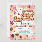 キャンディ誕生日招待状ザ2番目のパーティー 招待状 (正面)