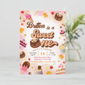 キャンディ誕生日招待状スウィートワンパーティー 招待状 (スタンド正面)