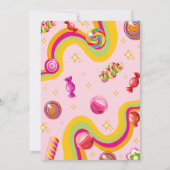 キャンディ誕生日招待状スウィートワンパーティー 招待状 (裏面)