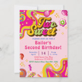 キャンディ誕生日招待状トゥースイーツパーティー 招待状 (正面)