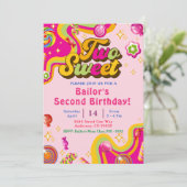 キャンディ誕生日招待状トゥースイーツパーティー 招待状 (スタンド正面)