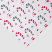 キャンディ赤と白キャン付きクリスマスパターン 薄葉紙 (詳細)