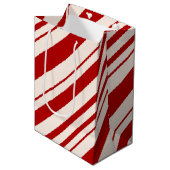 キャンディ赤と白ーの皮を剥いた ミディアムペーパーバッグ (正面アングル)