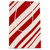 キャンディ赤と白ーの皮を剥いた ミディアムペーパーバッグ (正面)