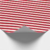 キャンディ赤と白ーストライプの ラッピングペーパー (角)
