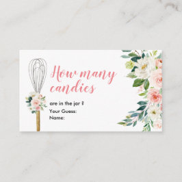 キャンディ遠くにーの数を聞きに来る エンクロージャーカード