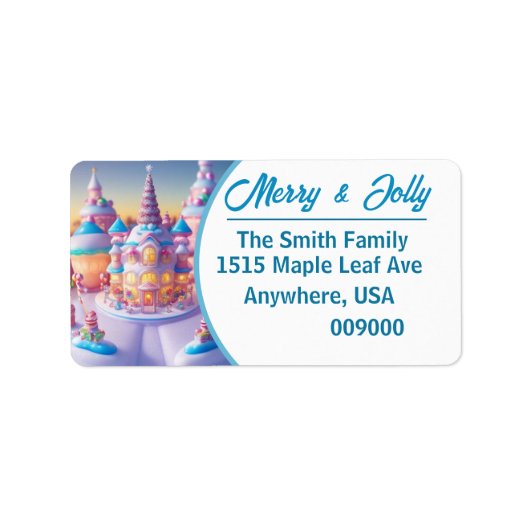 キャンディ銀河系-差出人住所ラベル ラベル (正面)