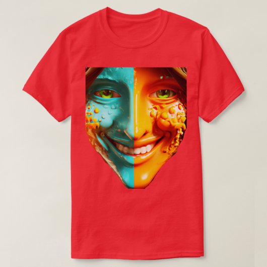 キャンディ顔 Tシャツ (デザイン正面)