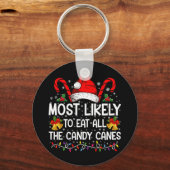 キャンディ食べーのクリスマスが最も多い キーホルダー (正面)