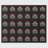 キャンディ食べーのクリスマスが最も多い ラッピングペーパー (フラット)