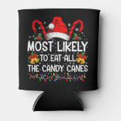 キャンディ食べーのクリスマスが最も多い 缶クーラー (正面)