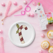 キャンディ飾ーケーンクリスマススウィート ペーパープレート (パーティー)
