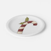 キャンディ飾ーケーンクリスマススウィート ペーパープレート (アングル)