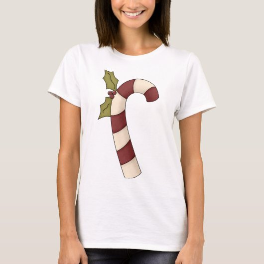 キャンディ飾ーケーンクリスマススウィート Tシャツ (正面)