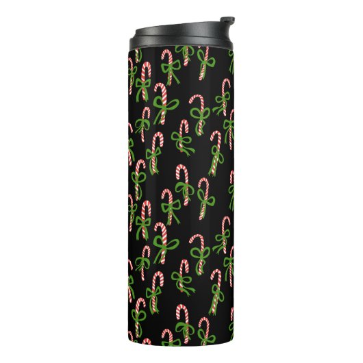 キャンディ魅力的キャンズスウィートクリスマスクリスマスホリデー タンブラー (回転左)