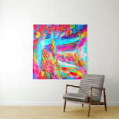 キャンディ鮮やかランドの環境でのファンタジー滝 タペストリー (インサイチュ(横))