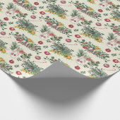 キャンディ、おもちゃ、花と果物 ラッピングペーパー (角)