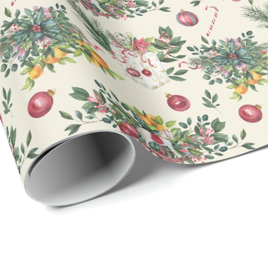 キャンディ、おもちゃ、花と果物 ラッピングペーパー (ロールコーナー)