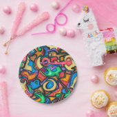 キャンディ・アートをどこに隠した抽象芸術 ペーパープレート (パーティー)