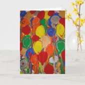 キャンディ・ウォーターズ自閉症アーティスト誕生日 カード (黄色い花)