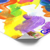 キャンディ・ウォーター自閉症絵画アーティストのポスター ポスター (角)