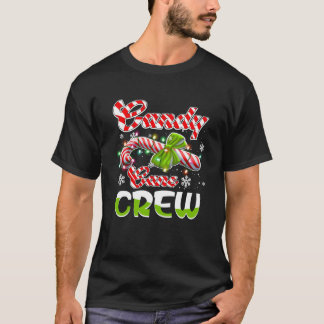 キャンディ・キュおもしろいー・クルー・クリスマスキャンディ・恋人マッチ Tシャツ