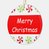 キャンディ・クリスマス記念の年 セラミックオーナメント (左)