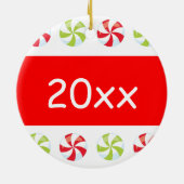 キャンディ・クリスマス記念の年 セラミックオーナメント (裏面)