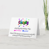 キャンディ・グリーティング・カード カード (裏面)