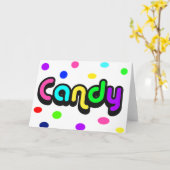 キャンディ・グリーティング・カード カード (黄色い花)