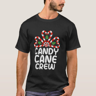 キャンディ・ケインのクルーおもしろい・マッチング・クリスマス・キャンディ値リスト Tシャツ